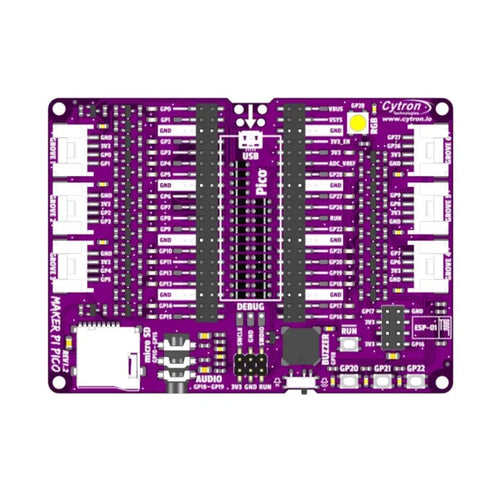 Maker Pi Pico (w/o Pi Pico): Simplifying Raspberry Pi Pico for Beginners