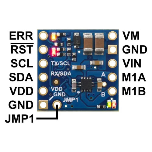 Motoron M1T550 Single I2C Motor Controller (Header Pins Soldered)