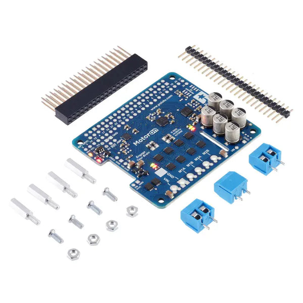 Motoron M2H18v18 Dual High-Power Motor Controller Kit for RPi w/ Connectors