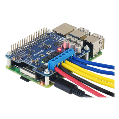 Motoron M2H18v18 Dual High-Power Motor Controller Kit for RPi w/ Connectors