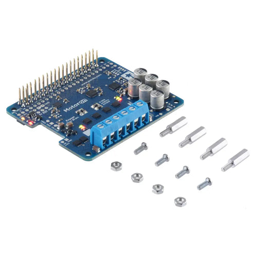 Motoron M2h18v18 Dual High-Power Motor Controller for RPi (Connectors Soldered)