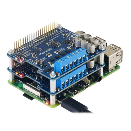 Motoron M2H18v20 Dual High-Power Motor Controller for RPi (Connectors Soldered)