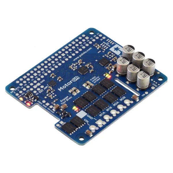 Motoron M2H18v20 Dual High-Power Motor Controller for RPi (No Connectors/Standoffs)