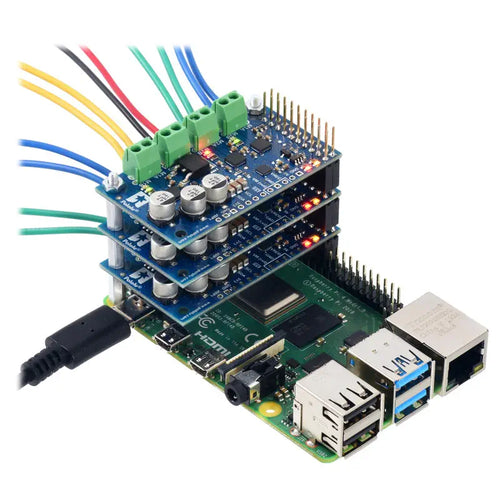 Motoron M3H256 Triple Motor Controller Kit for Raspberry Pi (w/ Connectors)