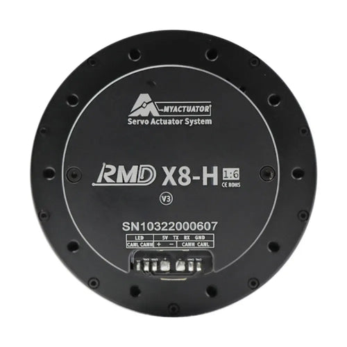 MYACTUATOR RMD-X8 V3, CAN BUS, 1:6, Helical, MC-X-500-O Brushless Servo Driver