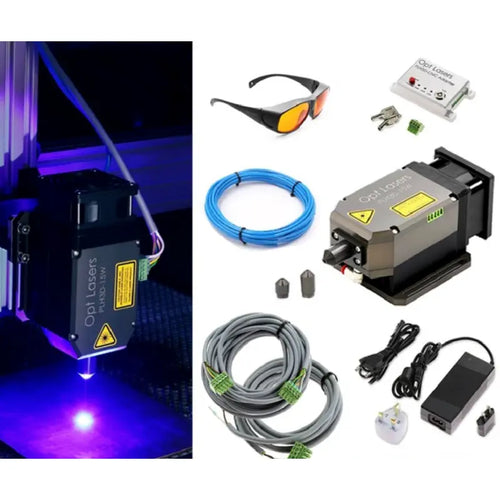 Opt Lasers Universal CNC Laser Upgrade Kit w/ PLH3D-15W Engraving Laser Head