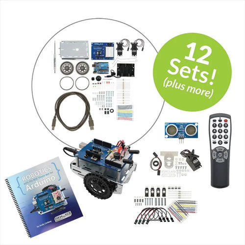 Parallax Shield-Bot w/ Arduino 12-pack Plus Kit for Classrooms