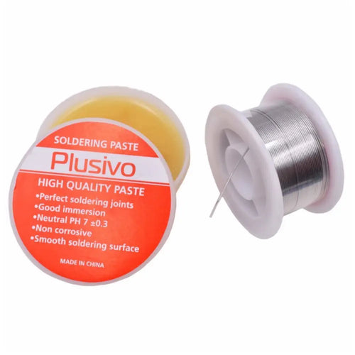 Plusivo Solder Wire and Rosin Paste Kit