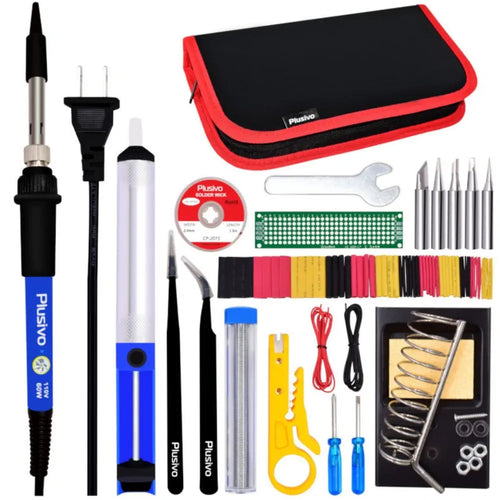 Plusivo Soldering Kit for Electronics (US Plug)