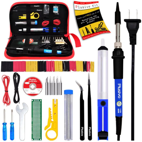 Plusivo Soldering Kit for Electronics (US Plug)