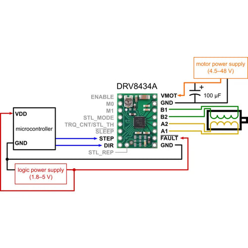 Pololu DRV8434A Stepper Motor Driver Carrier