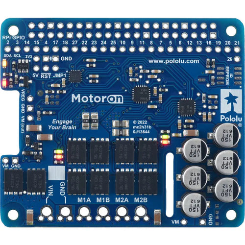 Pololu Motoron M2H18v20 Dual High-Power Motor Controller Kit for Raspberry Pi