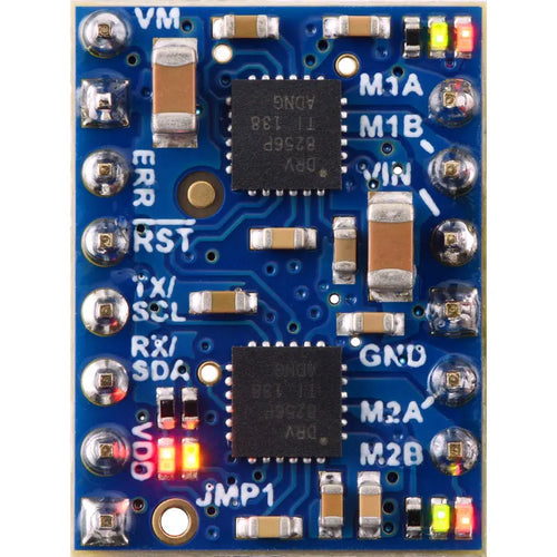 Pololu Motoron M2T256 Dual I2C Motor Controller (Header Pins Soldered)