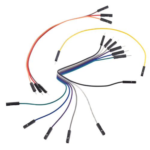 Pololu Ribbon Cable Premium Jumper Wire Set 10-Color F-F 24 inch / 60 cm (10x)