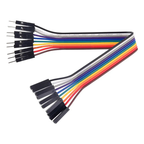 Pololu Ribbon Cable Premium Jumper Wire Set 10-Color M-F 6-inch / 15 cm (10x)