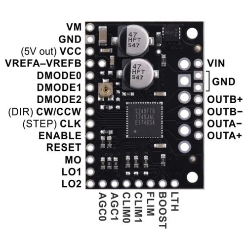 Pololu TB67S249FTG Stepper Motor Driver Carrier (1.7 A continuous)