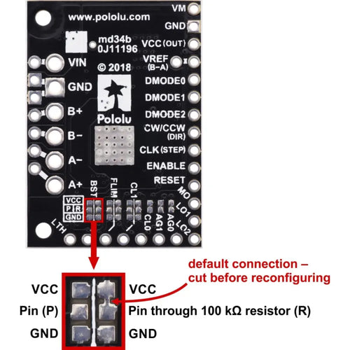 Pololu TB67S249FTG Stepper Motor Driver Carrier (1.7 A continuous)