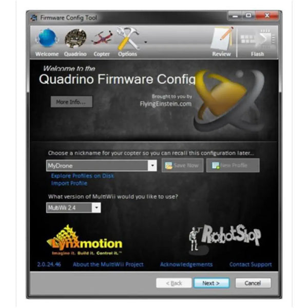 Quadrino FCT (Firmware Configuration Tool)