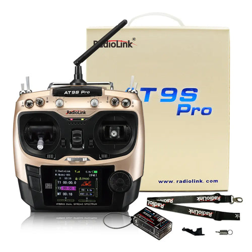 RadioLink AT9S PRO 2.4GHz 12CH Transmitter w/ R9DS 10CH Receiver