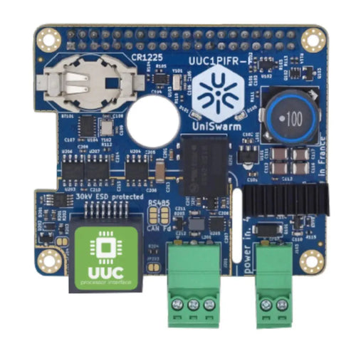 Raspberry HAT UUC1PI w/ CAN Fd, RS485 & Real-Time Clock