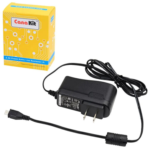 Canakit Raspberry Pi Power Supply 5V 2.5A (Micro USB)