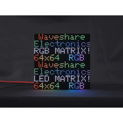 RGB Full-Color LED Matrix Panel, 2mm Pitch, 64x64 pixels, Adjustable Brightness