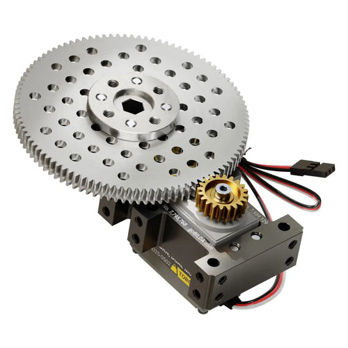 ServoCity Stingray-5 Servo Gearbox (12 rpm, 1750 Oz-in Torque, Continuous Rotation)