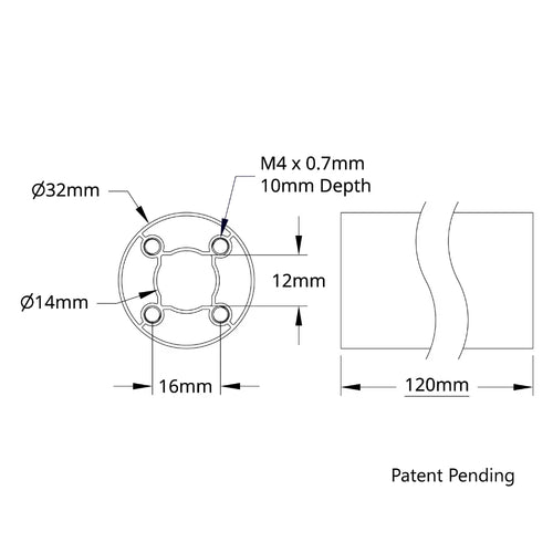 ServoCity 4103 Series goTUBE (120mm Length)