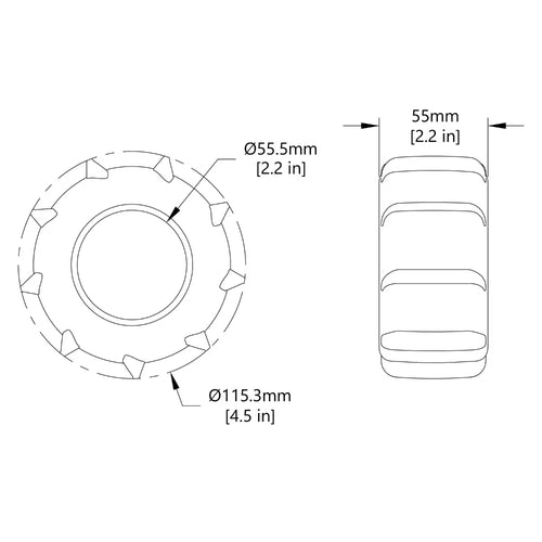 ServoCity Paddle Tires (2 Pack)