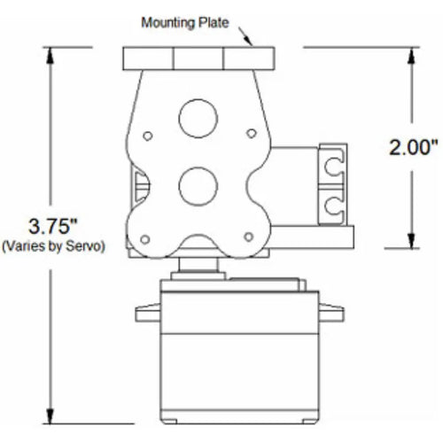 ServoCity SPT100 Pan & Tilt Kit