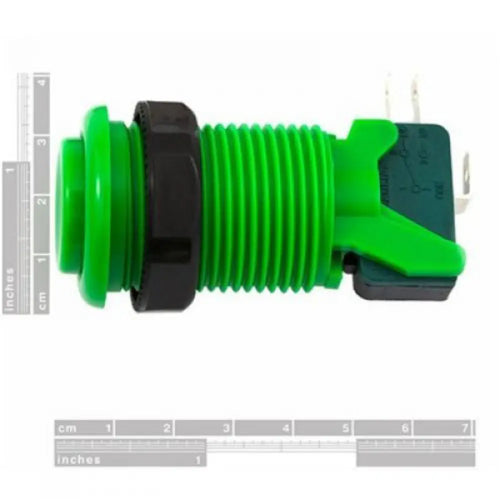 Concave Button - Green