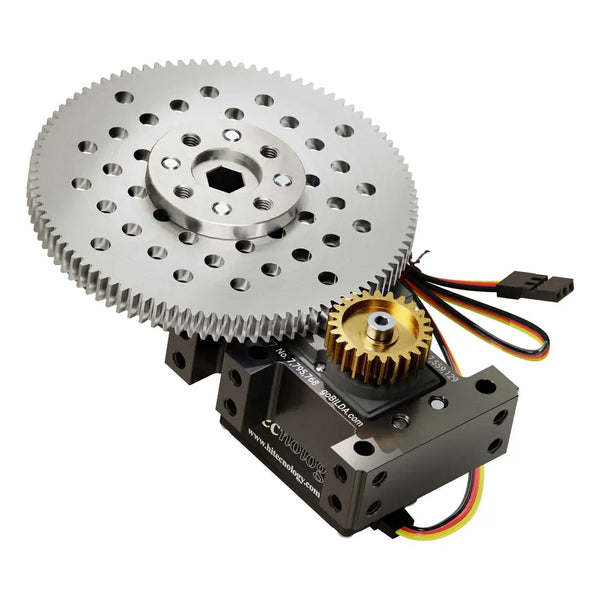 Shark-4 Servo Gearbox (0.56 Sec/60°, 18 rpm, 1888 oz-in, 630°) (Feedback Mode)