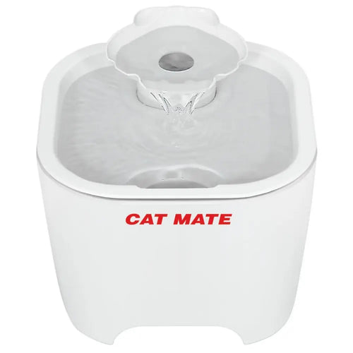 Cat Mate Shell Pet Fountain, White (100 fl.oz)