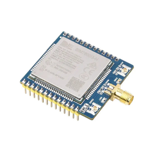 SIM7600G-H Communication Module, 4G/3G/2G GNSS Position (Soldered + SMA Antenna)