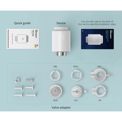 SONOFF Zigbee 3.0 Smart Thermostatic Radiator Valve TRVZB