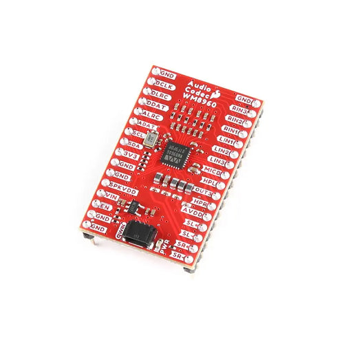 SparkFun Audio Codec Breakout - WM8960 w/ Headers (Qwiic)