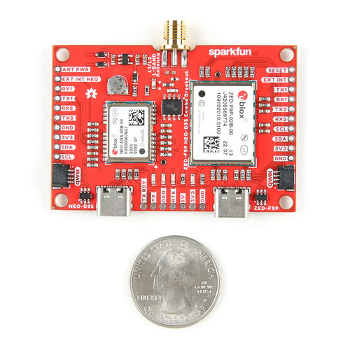 SparkFun GNSS Combo Breakout - ZED-F9P, NEO-D9S (Qwiic)