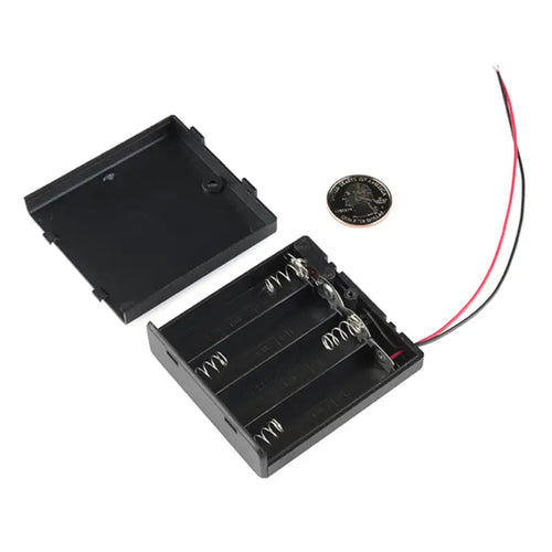 Sparkfun Battery Holder 4xAA w/ Cover & Switch