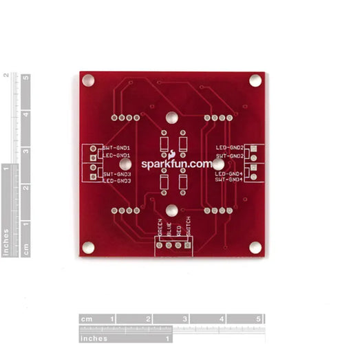 Sparkfun Button Pad 2x2 - Breakout PCB