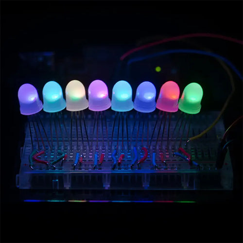 Sparkfun LED - RGB Addressable, PTH, 8mm Diffused (5 Pack)