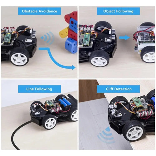 SunFounder 4WD Robot Car Kit for RPi Pico, MicroPython & App Control