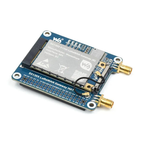 SX130x 915M LoRaWAN Gateway Module/HAT for Raspberry Pi, Mini-PCIe, Long Range