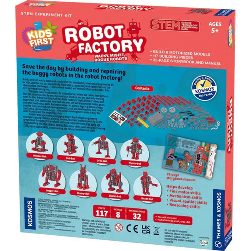 Thames & Kosmos Kids First Robot Factory: Wacky Misfit Rogue Robots