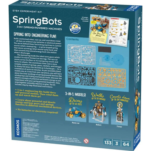 Thames & Kosmos SpringBots: 3-in-1 Spring-Powered Machines