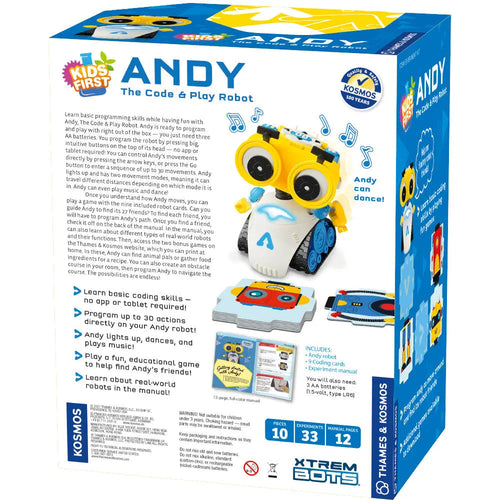 Thames & Kosmos Kids First Andy: The Code & Play Robot