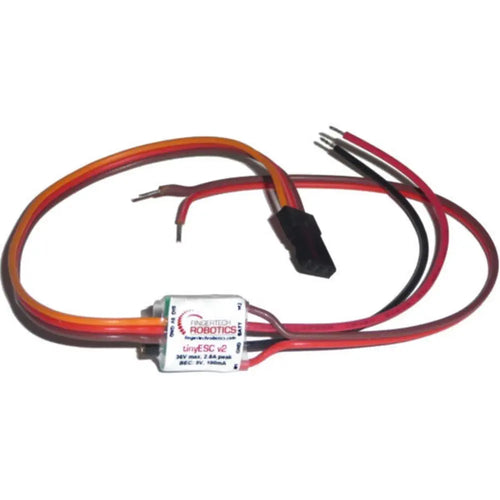 tinyESC V2 6.5V to 36V, 1A ESC w/ MiniQDs