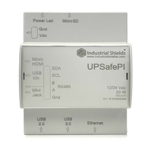 UPSafePI Industrial UPS for Raspberry Pi 4B (8GB)