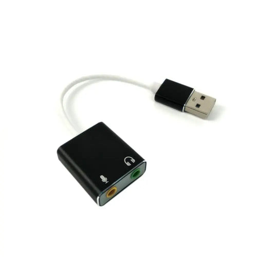 USB to Dual Audio Adapter - 3.5mm Mic and Speaker