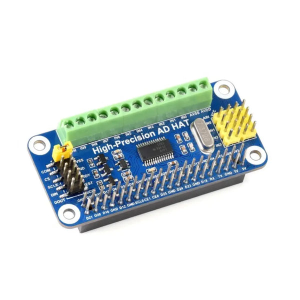 Waveshare High-Precision ADC HAT ADS1263 10-Ch 32-Bit for Raspberry Pi