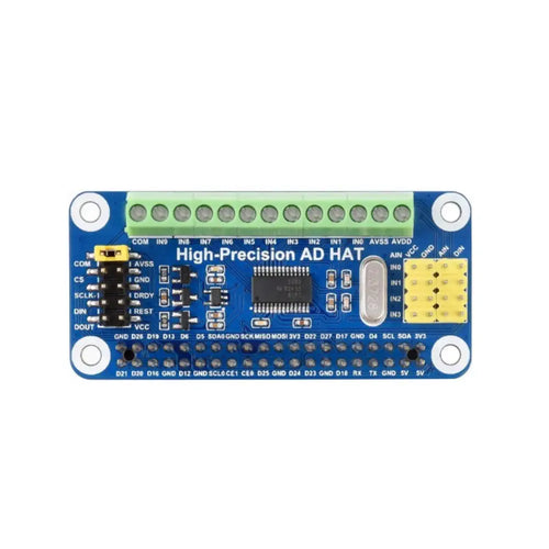 Waveshare High-Precision ADC HAT ADS1263 10-Ch 32-Bit for Raspberry Pi